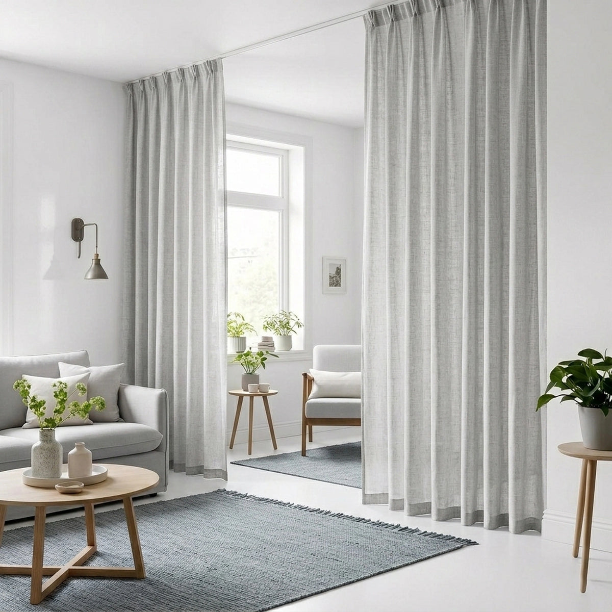 Custom Natural Classic Sheer Curtain