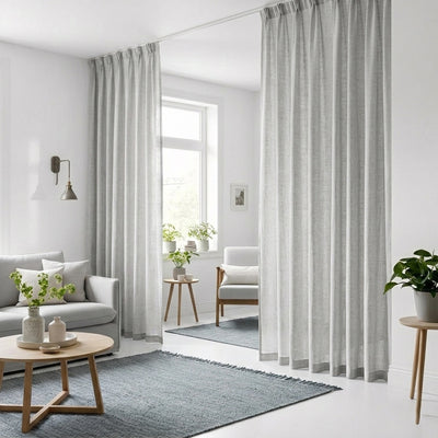 Custom Natural Classic Sheer Curtain - Primary image