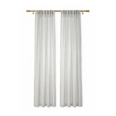 Custom Natural Classic Sheer Curtain - Secondary image