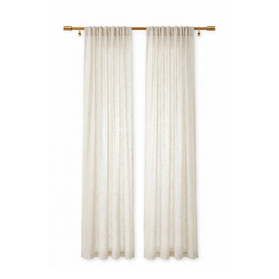 Natural Gridline Crossweave Curtain - Secondary image