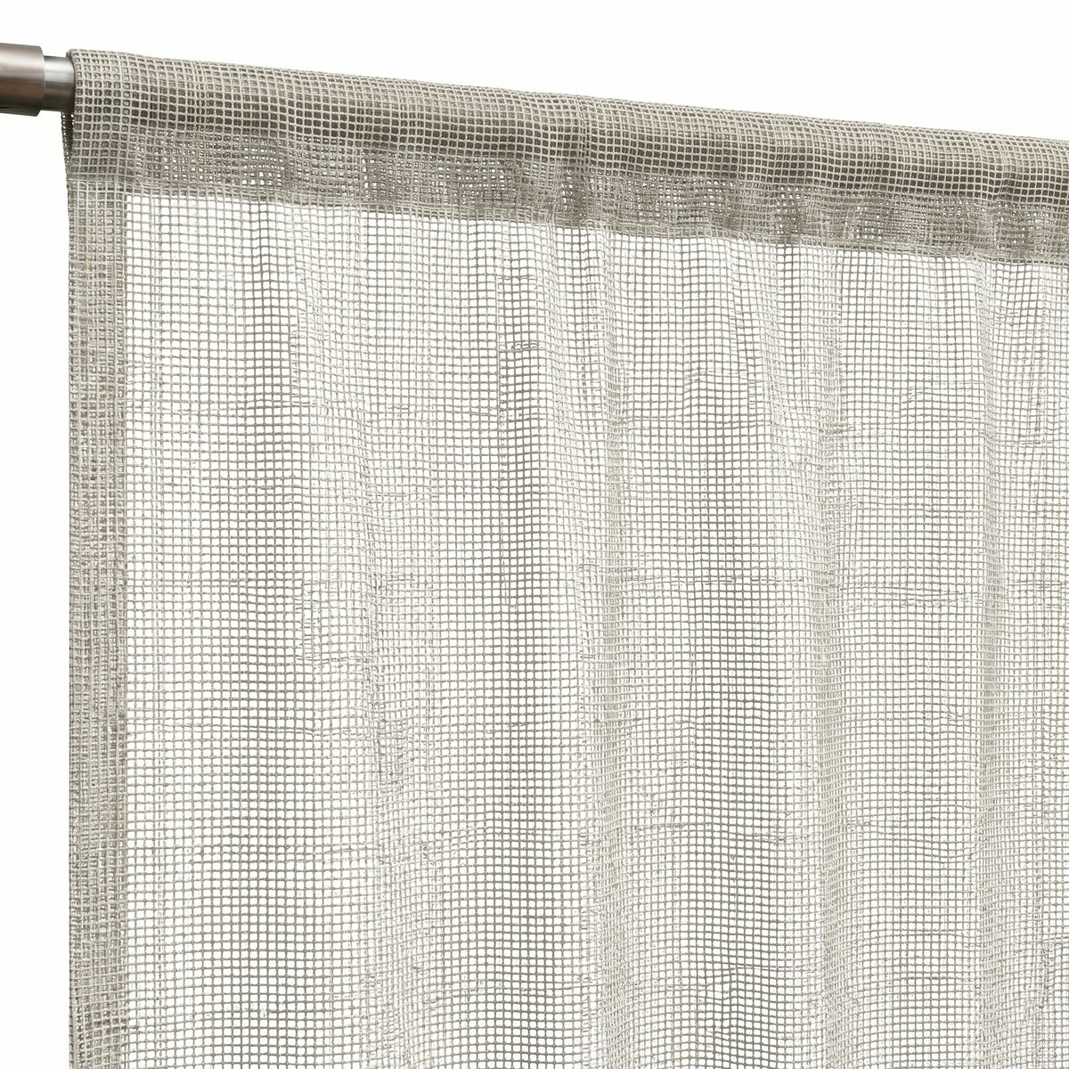 Natural Gridline Crossweave Curtain - view 6