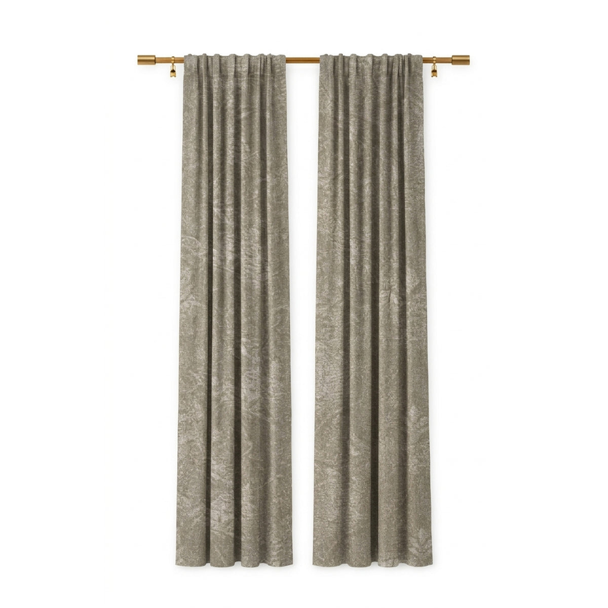 Oat Grandiose Cotton Blend Curtain - view 2