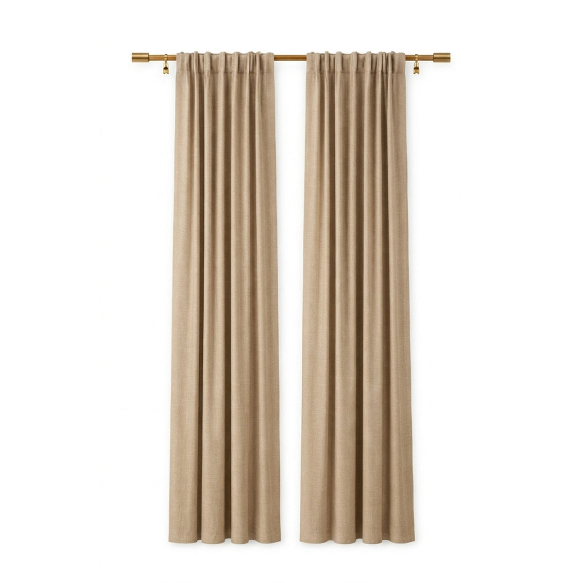 Oatmeal Luxury Plush Drape - view 2