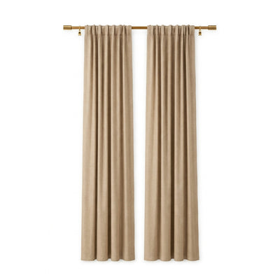 Oatmeal Luxury Plush Drape - Secondary image