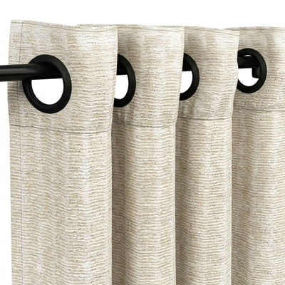 Dreamscape Otmeal Shimmer Curtain - alternate view