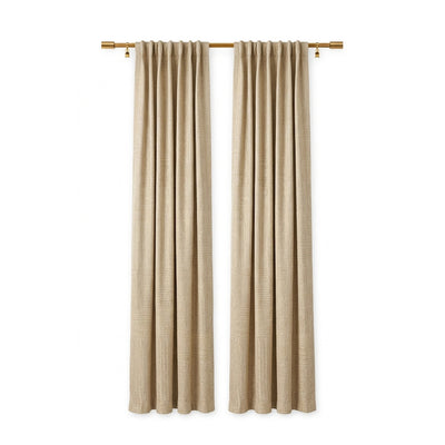 Pixel Otter Textured Curtain - Secondary image