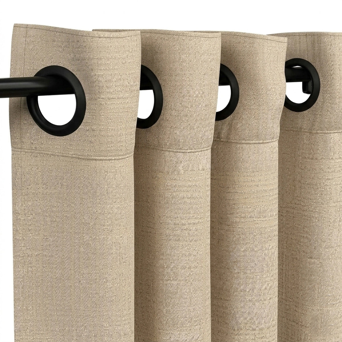 Pixel Otter Textured Curtain - view 4