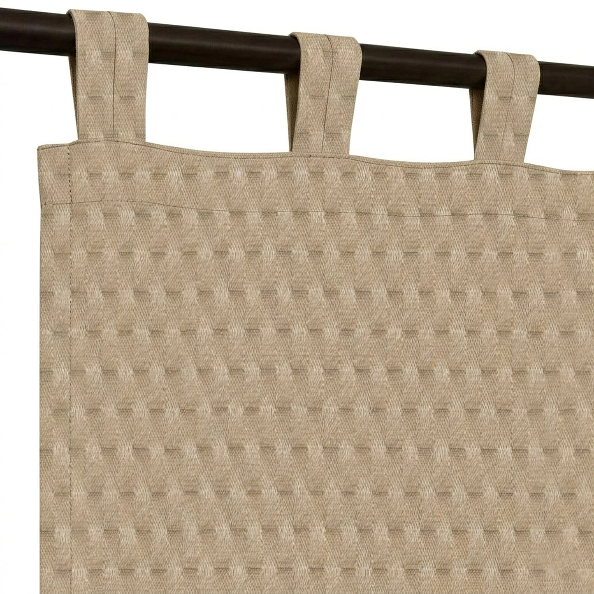 Tessellate Otter Textured Curtain - view 5