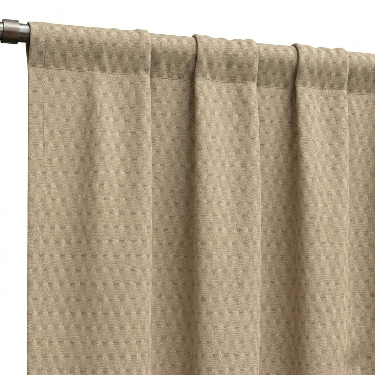 Tessellate Otter Textured Curtain - view 6