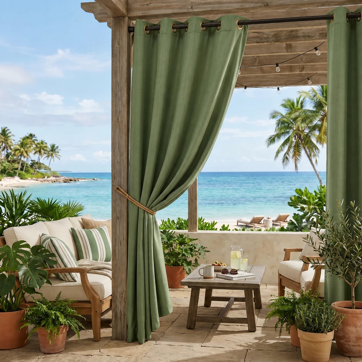 Custom Outdoor Curtains – Sunbrella Patio & Pergola Drapes - view 5