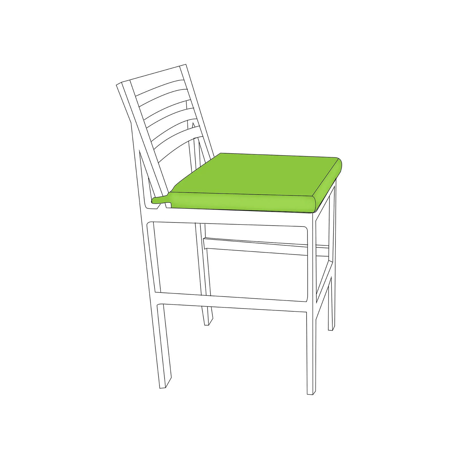 Outdoor Dining Chair Pads |  ZIPCushions