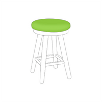 Round Chair and Stool Cushions |  ZIPCushions