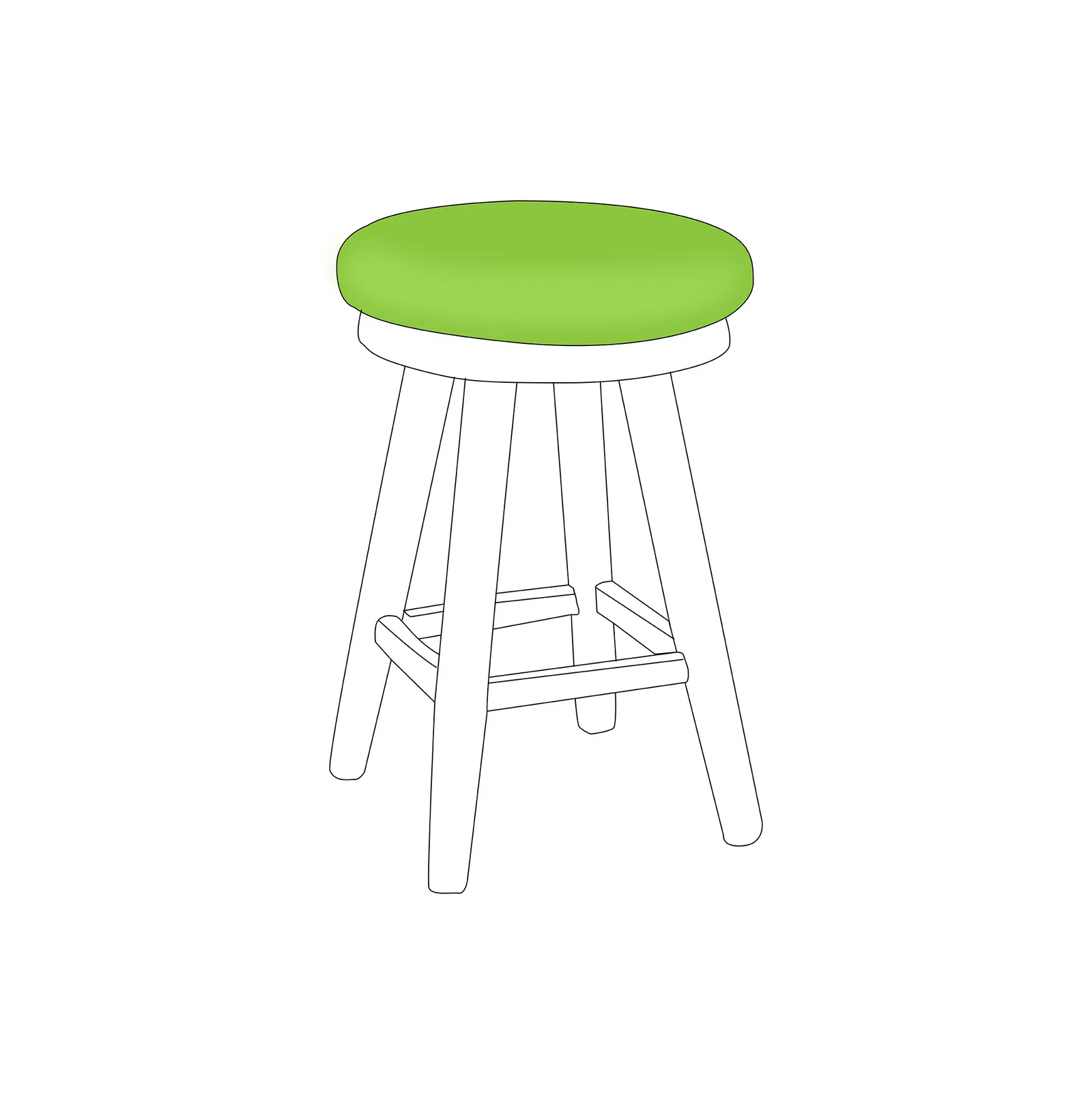 Round Chair and Stool Cushions