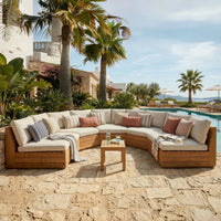 Outdoor Trapezoid Sectional Cushions