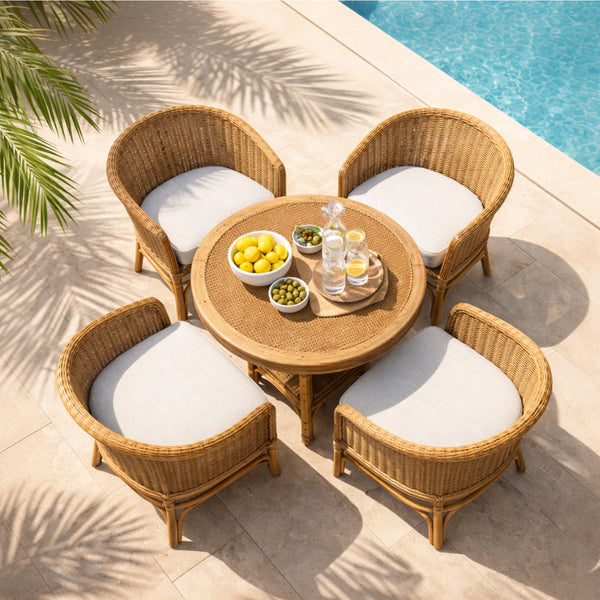 Custom Outdoor Curved Chair Cushion - Hover Image