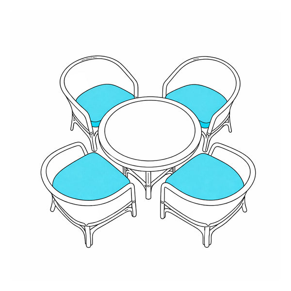 Custom Outdoor Curved Chair Cushion
