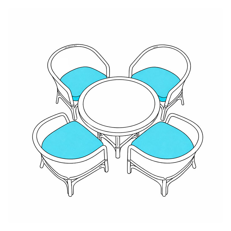 Custom Outdoor Curved Chair Cushion
