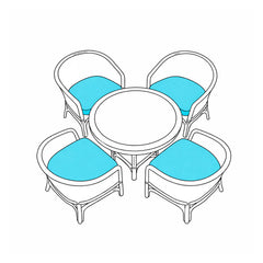 Custom Outdoor Curved Chair Cushion