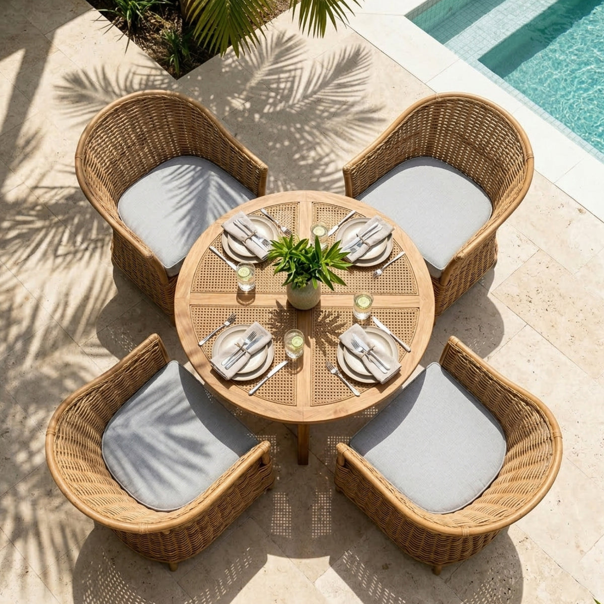 Custom Outdoor Curved Chair Cushion - Image 3 | ZIPCushions - view 3