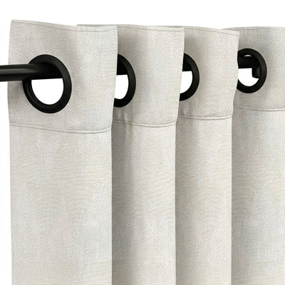 Icicles Oyster Jacquard Curtain - alternate view