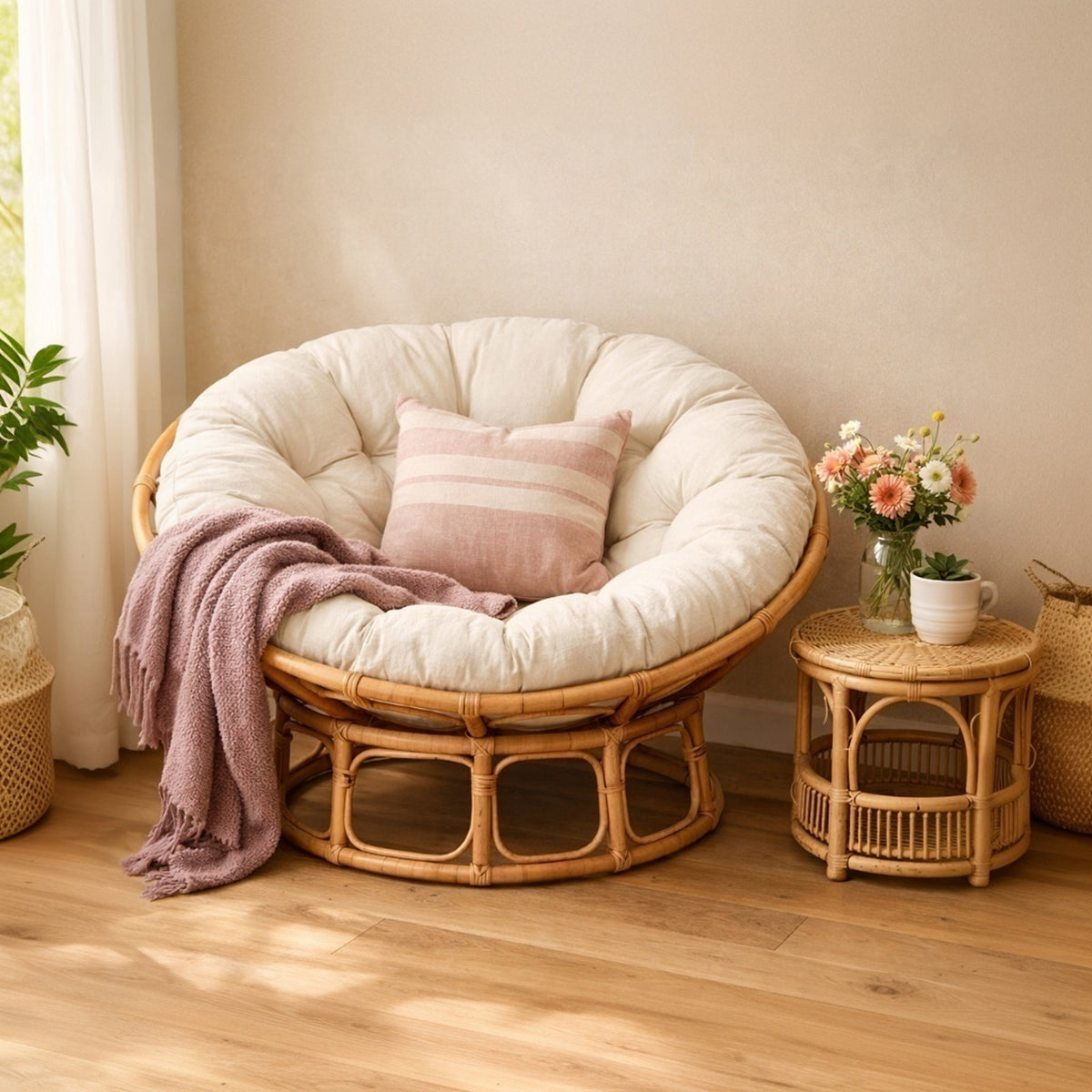 Custom Papasan Chair Cushions