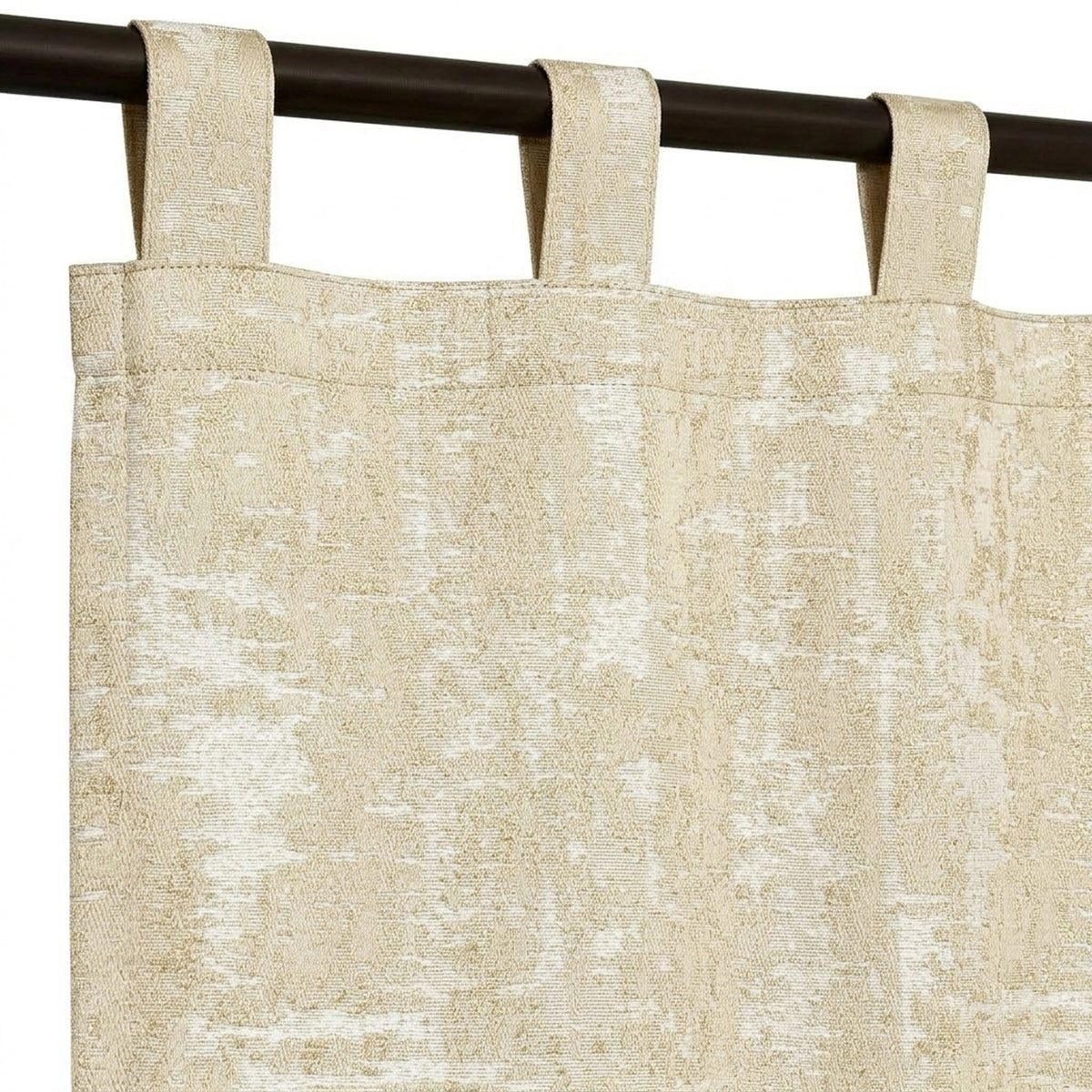 Chinook Parchment Textured Curtain - view 5