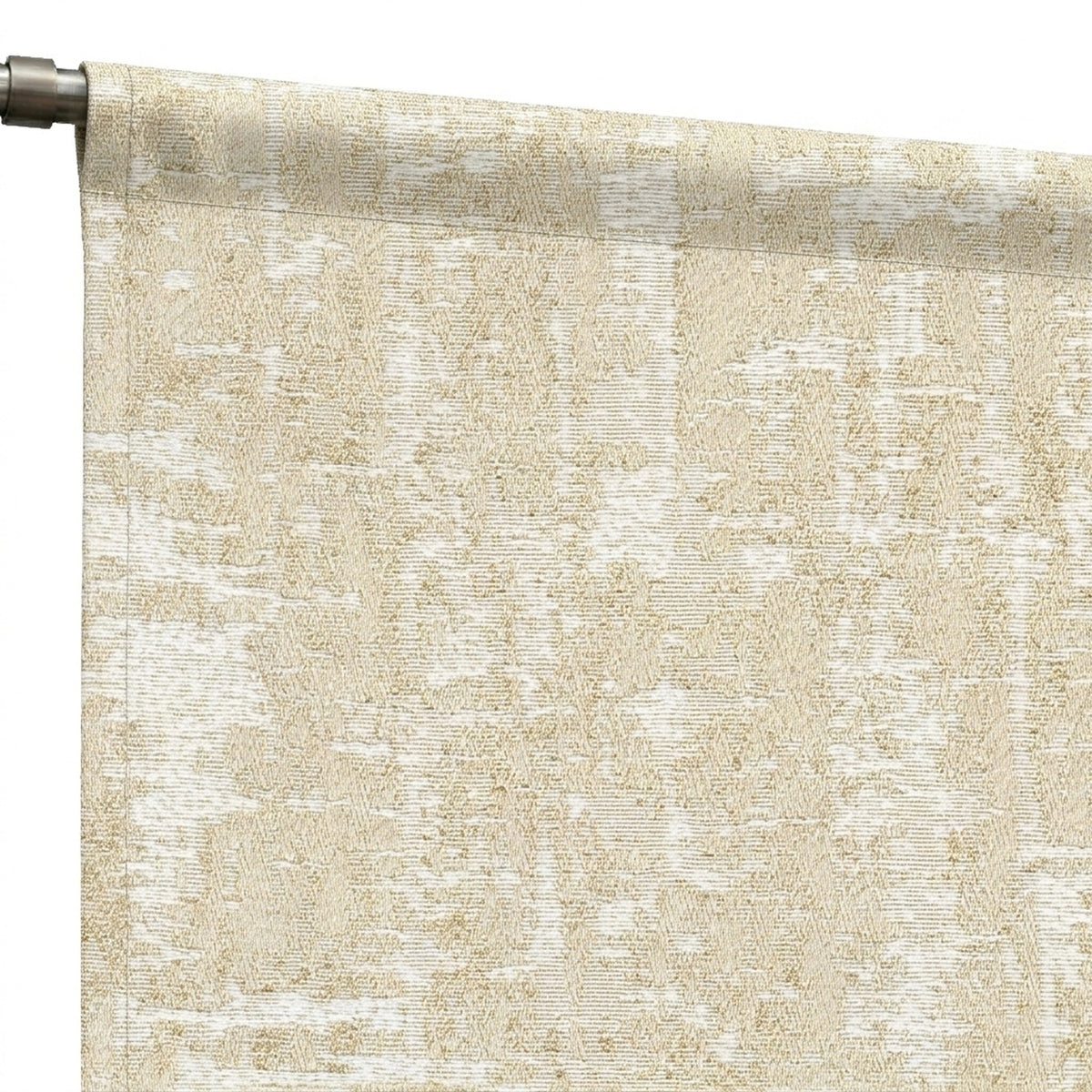 Chinook Parchment Textured Curtain - view 6