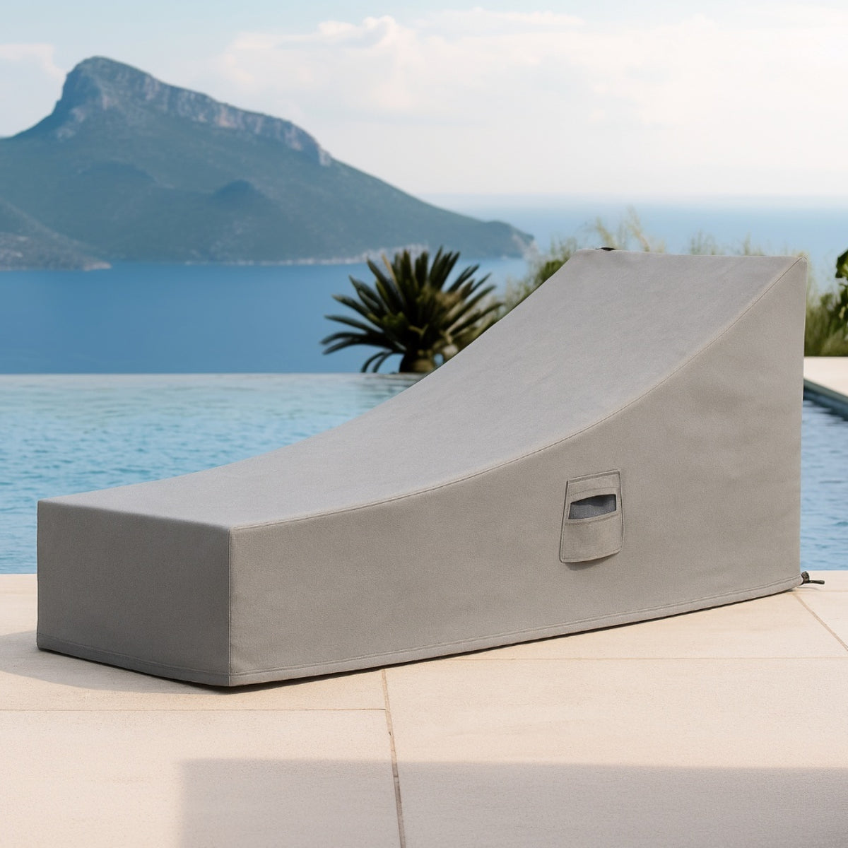 Custom Wheeled Chaise Lounge Cover