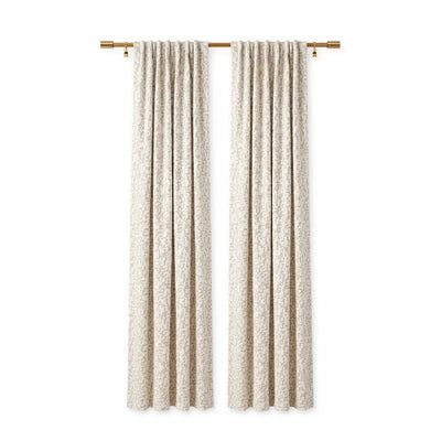 Concert Putty Textured Curtain - Secondary image