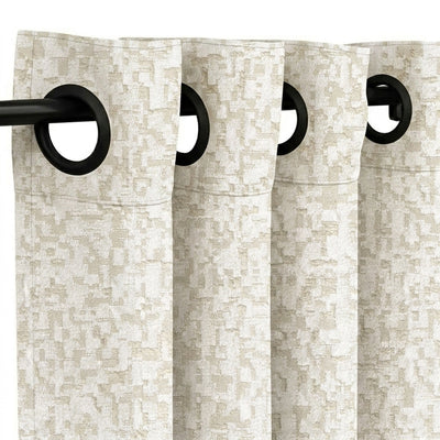 Concert Putty Textured Curtain - alternate view