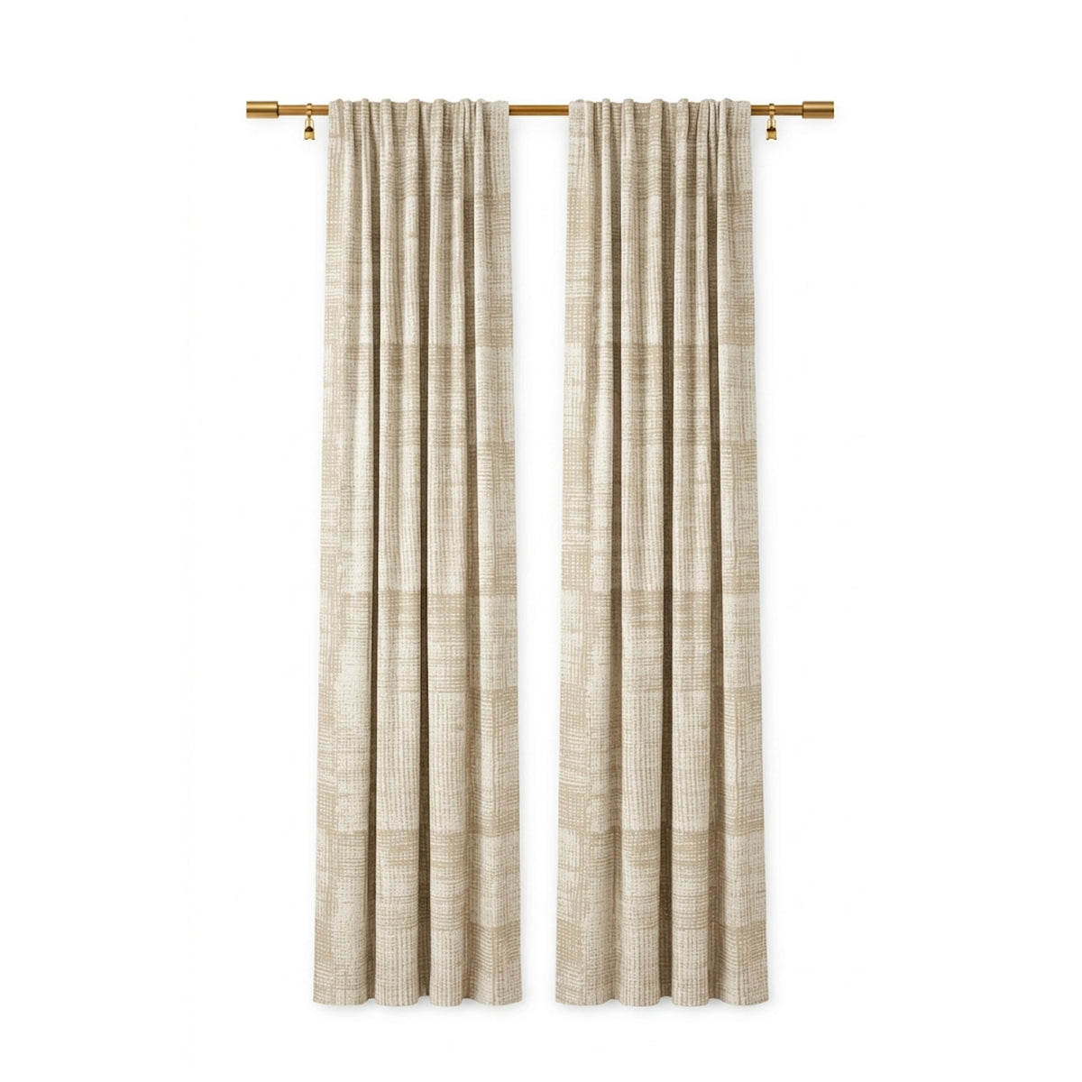 Pixel Putty Textured Curtain - view 2