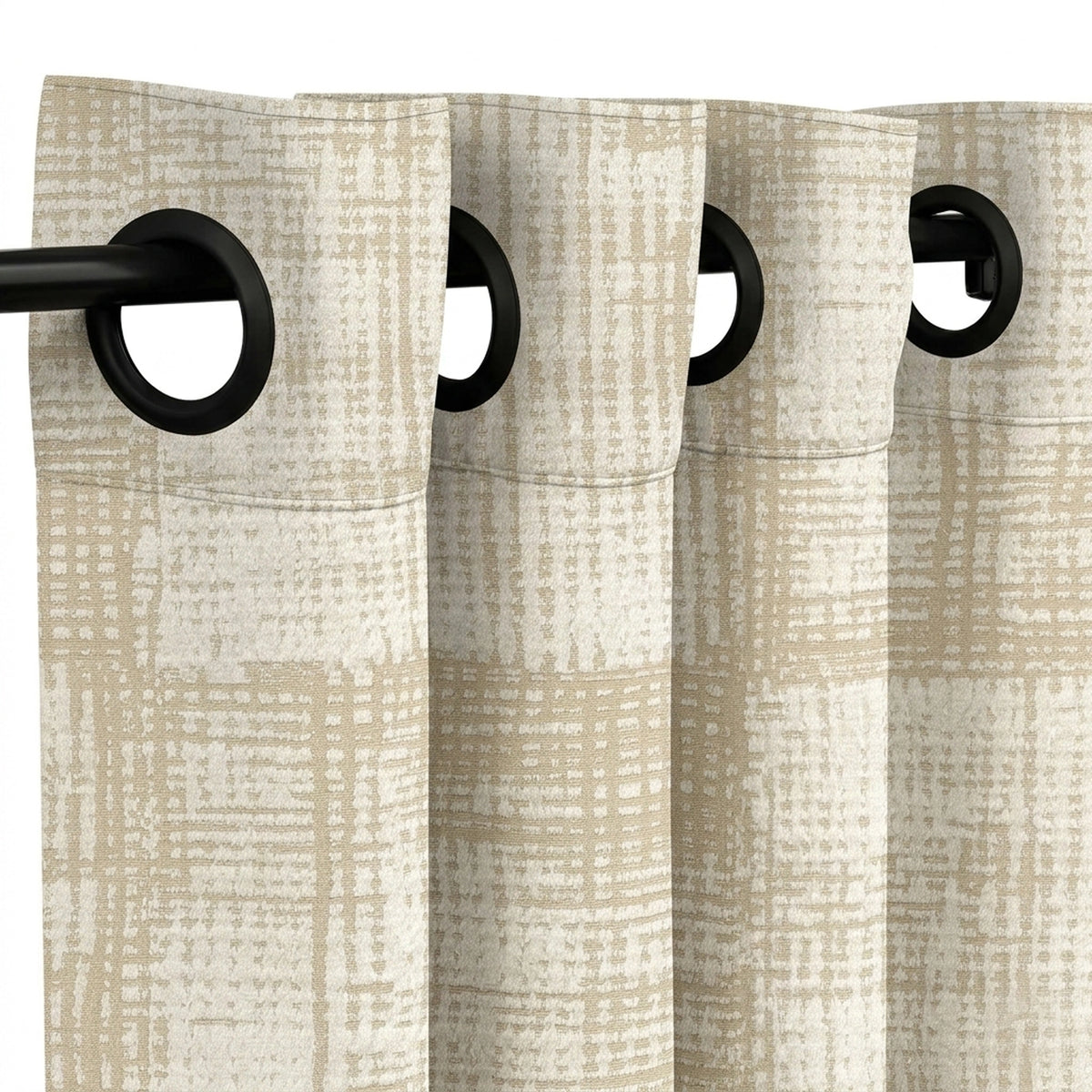 Pixel Putty Textured Curtain - view 4