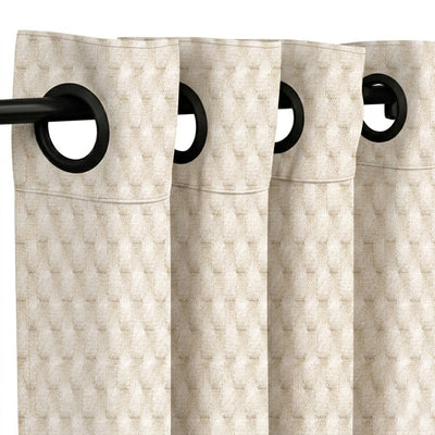 Tessellate Putty Textured Curtain - alternate view