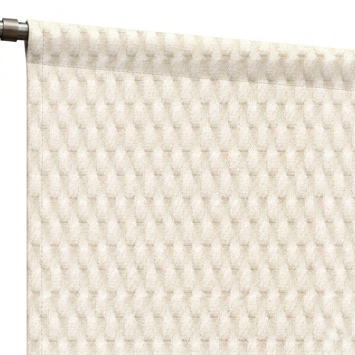 Tessellate Putty Textured Curtain - view 6