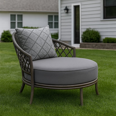 Custom Round Cushion Cover - Alternate image