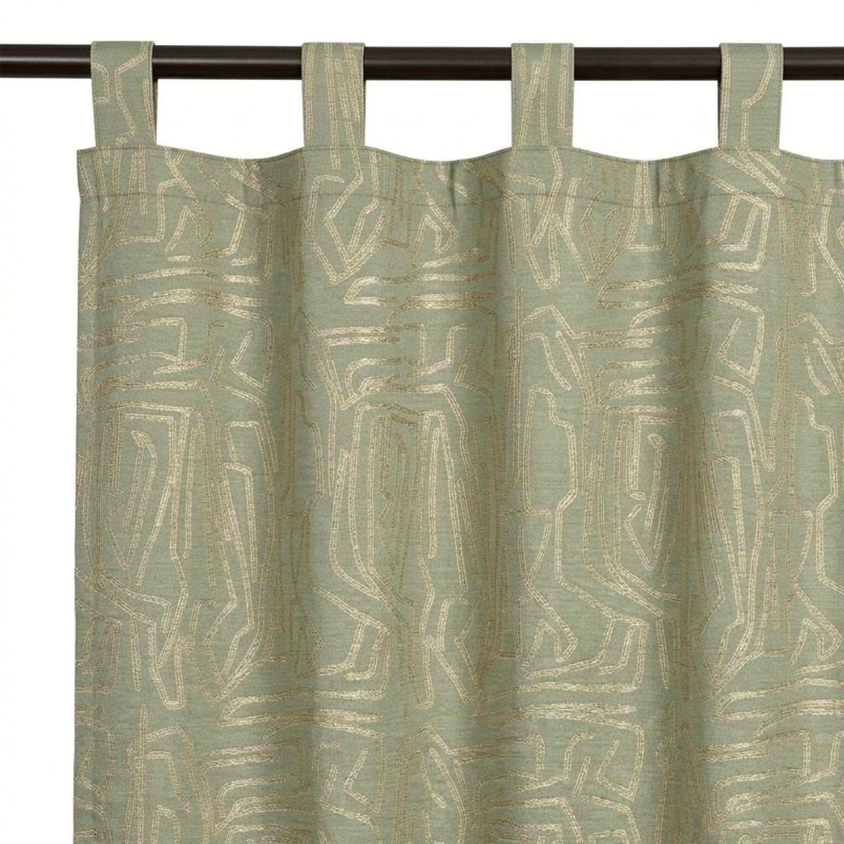 Sage Lineart Jacquard Curtain - view 5
