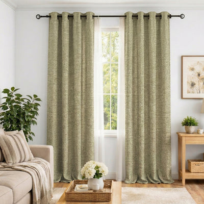 Sand Beaded Crossweave Curtain - Primary image