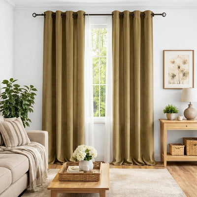 Sand Luxury Plush Drape - Primary image