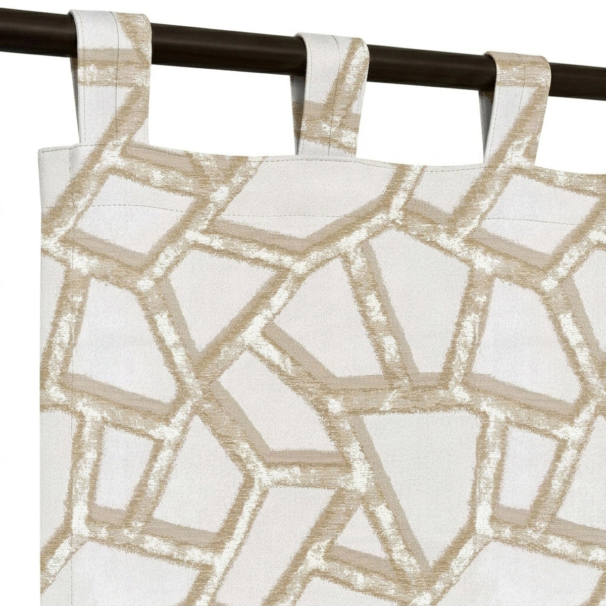 Collage Sandstone jacqaurd Curtains - view 5