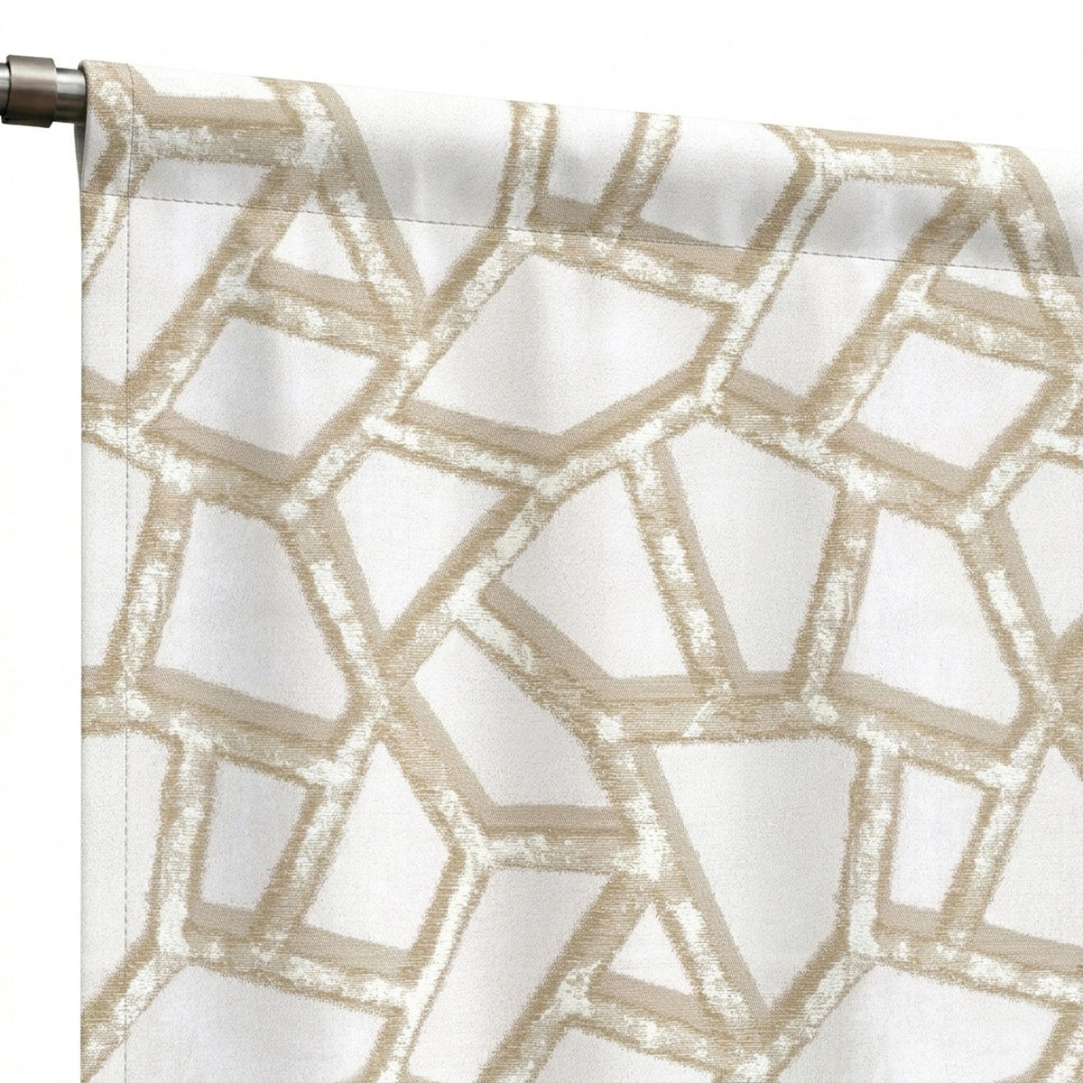Collage Sandstone jacqaurd Curtains - view 6