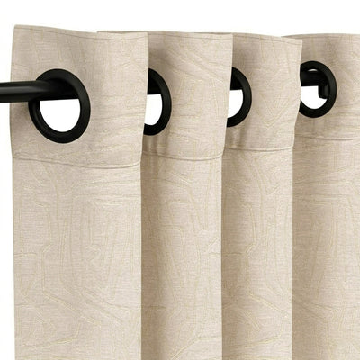 Sandstone Lineart Jacquard Curtain - alternate view