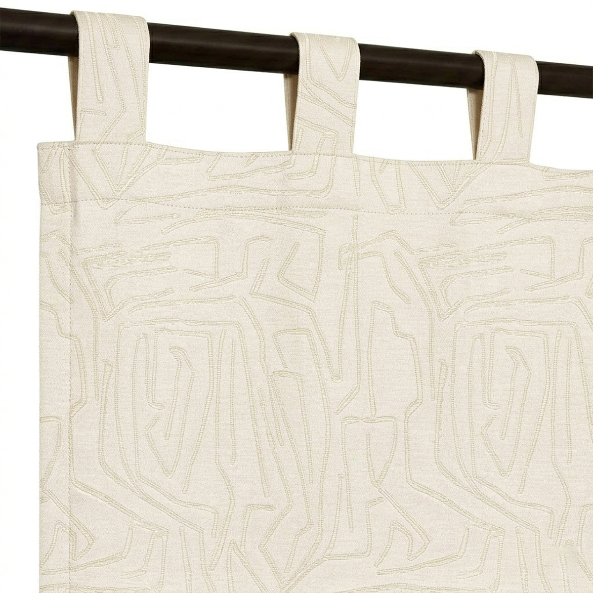 Sandstone Lineart Jacquard Curtain - view 5
