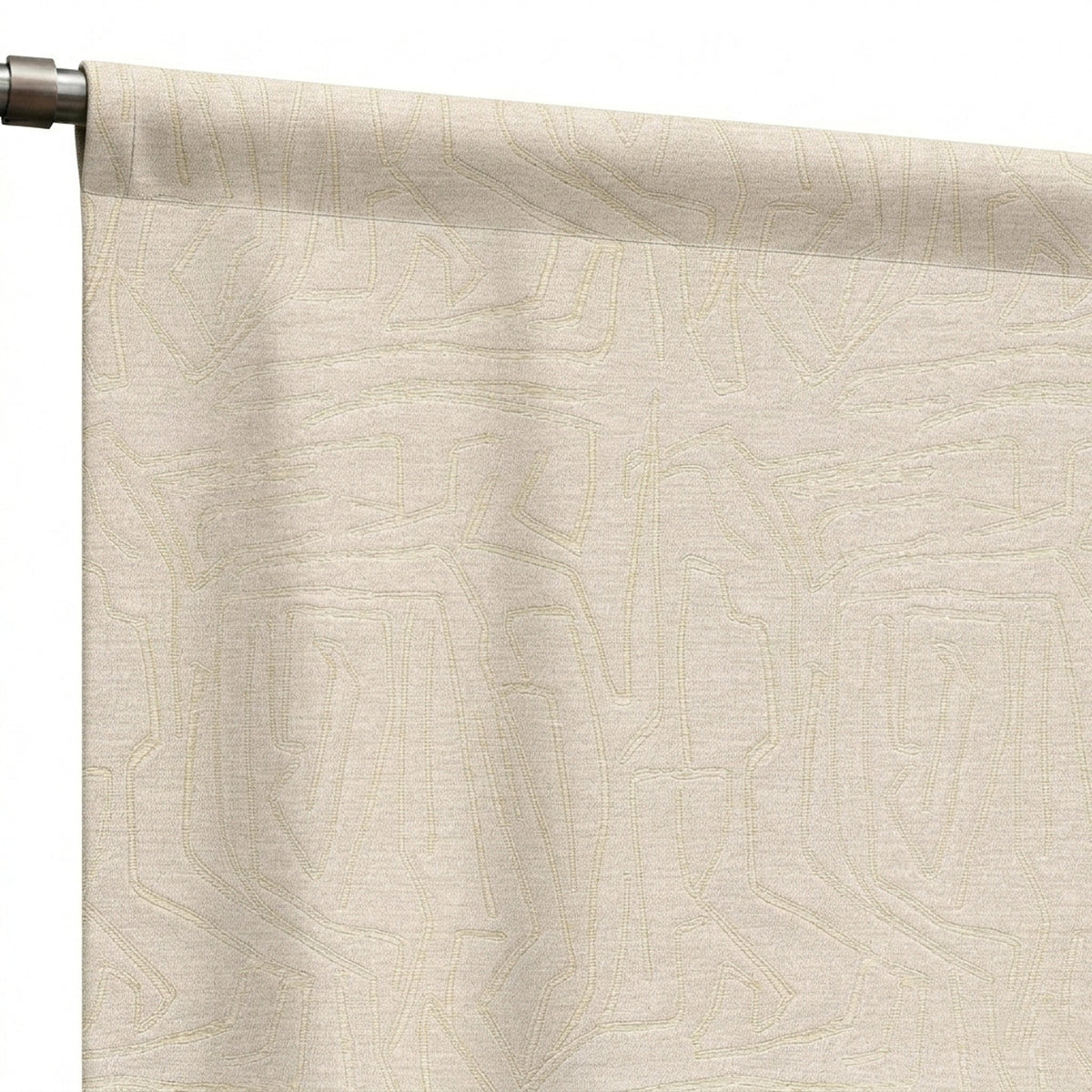 Sandstone Lineart Jacquard Curtain - view 6
