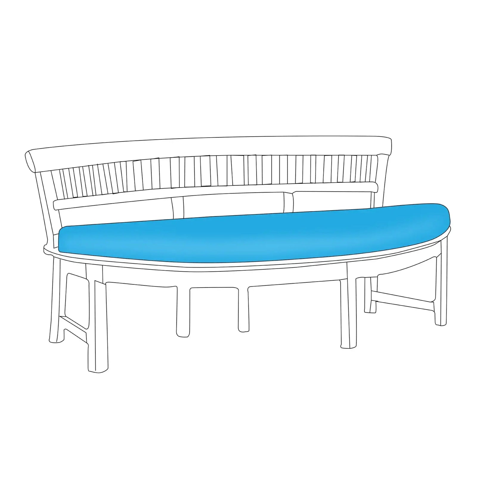 Semi-Round Custom Cushions