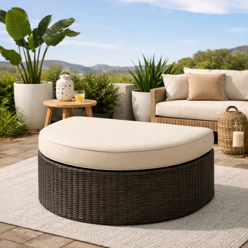 Custom Semi-Round Outdoor Cushions