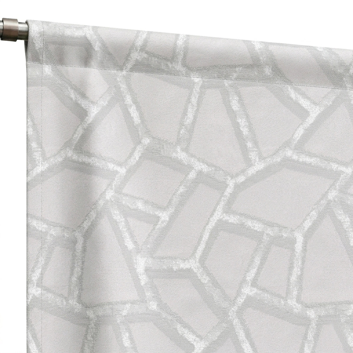 Collage Silver Jacquard Curtain - view 6