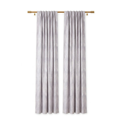Icicles Silver Jacquard Curtain - Secondary image
