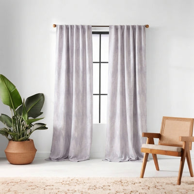 Icicles Silver Jacquard Curtain - Primary image