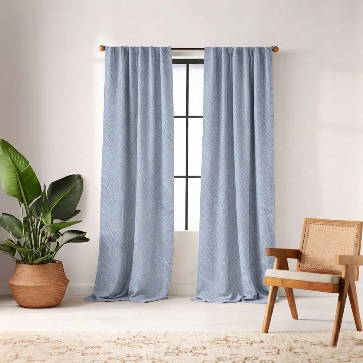 Arrow Sky Textured Curtain