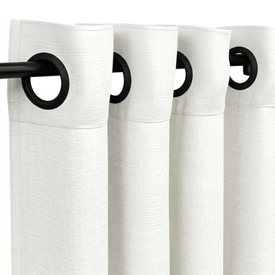Pixel Smoke Textured Curtain - alternate view